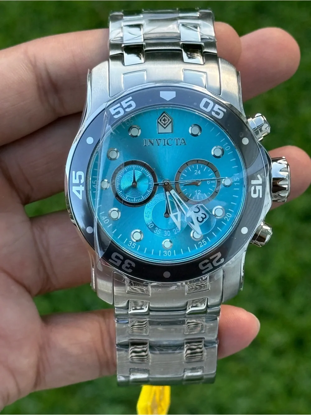 Invicta Men’s Turquoise Dial Stainless Steel pro diver  Watch